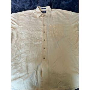 Pendleton Shirt Mens XL Plaid Button Down Short‎ Sleeve Casual yellow ￼